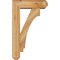 Ekena Millwork Imperial Craftsman Rough Sawn Bracket w/ Offset Brace, Western Red Cedar, 6"W x 18"D x 30"H BKT0604X18X30IMP04RWR - alternate 3